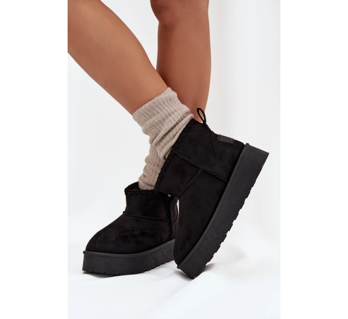 Dámské Sněhule Na Platformě S Big Star Černé model 21705862 - Big Star Shoes