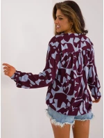 Bluzka model 20235229 bordowy - FPrice Bluzka model 20235229 bordowy - FPrice