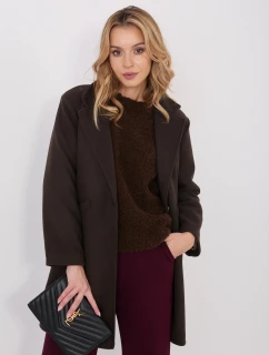 Kabát IT EN 20238.23 tmavohnedý