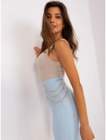 Spódnica RV SD model 18861822 jasny niebieski - FPrice Spódnica RV SD model 18861822 jasny niebieski - FPrice