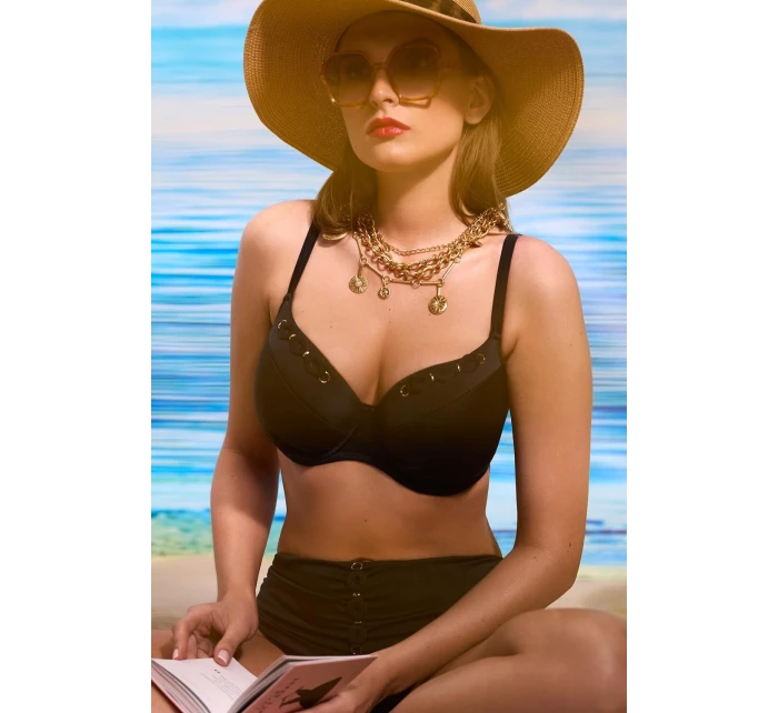 SK Maxi Černá plavková podprsenka s košíčky model 21949465 - Ava