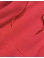 Tmavě červená dámská klokaní mikina model 17789374 - J.STYLE Tmavě červená dámská klokaní mikina model 17789374 - J.STYLE