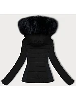 Černá krátká dámská zimní bunda model 21248295 - S'WEST Černá krátká dámská zimní bunda model 21248295 - S'WEST