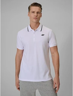 Pánske polo tričko s klasickým strihom 4F 4FRMM00TPTSM0940-10S