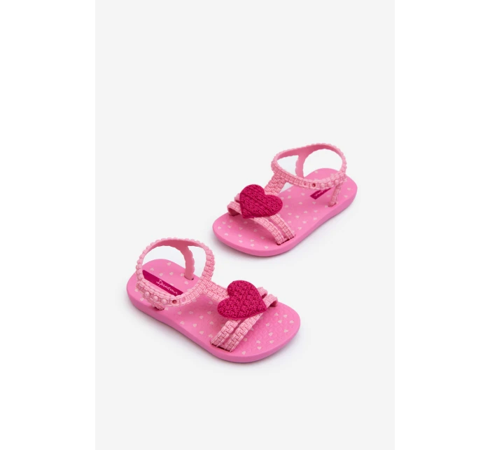 Sandałki Dziecięce Z Sercem 81997 Ipanema My First Baby Różowe