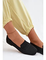 Materiálové Dámské Mokasiny Černé model 22102816 - Boto