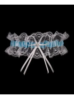 Podväzok PW-27 biely a modrý - Julimex