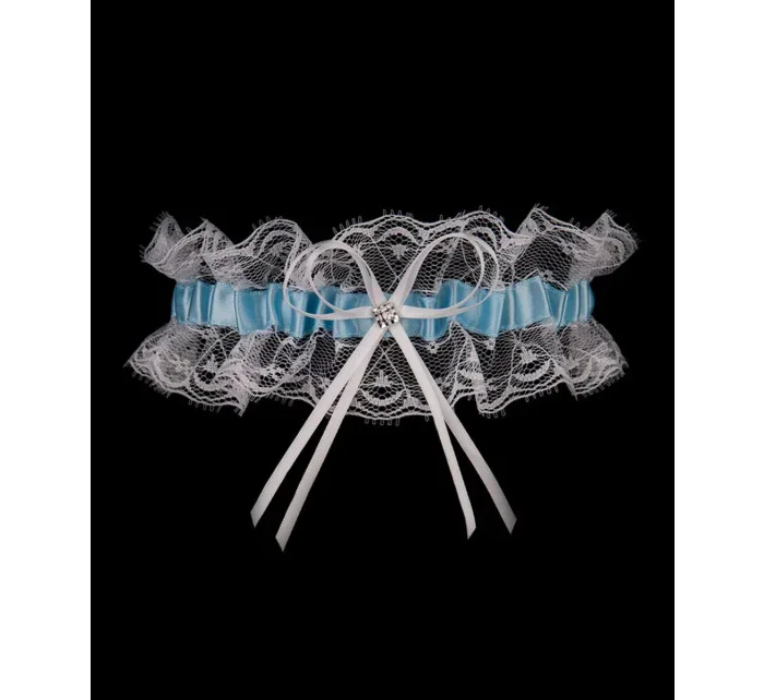 Podväzok PW-27 biely a modrý - Julimex Podväzok PW-27 biely a modrý - Julimex