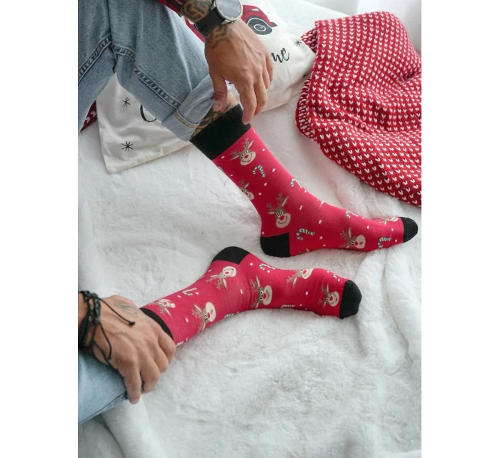 Ponožky Vánoční a model 21441983 - Milena Ponožky Vánoční a model 21441983 - Milena