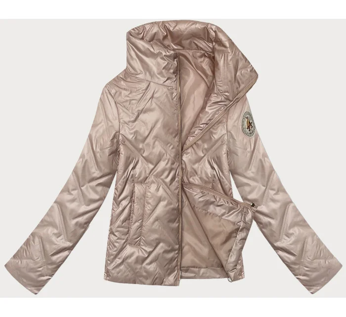 růžová tenká dámská bunda se stojáčkem model 20893389 - S'WEST