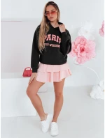 Dámska nadrozmerná mikina PARISSIA black FashionStreet BY1453
