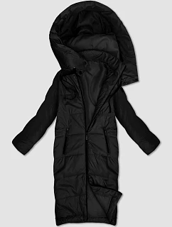 Długa  kurtka damska czarna model 21318867 - S'WEST
