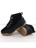 Pánské kožené trapery černé model 21905156 - Big Star Pánské kožené trapery černé model 21905156 - Big Star