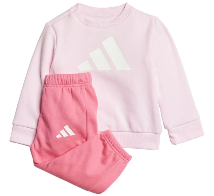 Adidas Essentials detská tepláková súprava ružová JC9645 Adidas Essentials detská tepláková súprava ružová JC9645