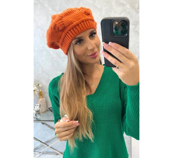 Dámska čiapka Sofia K369 oranžová Dámska čiapka Sofia K369 oranžová
