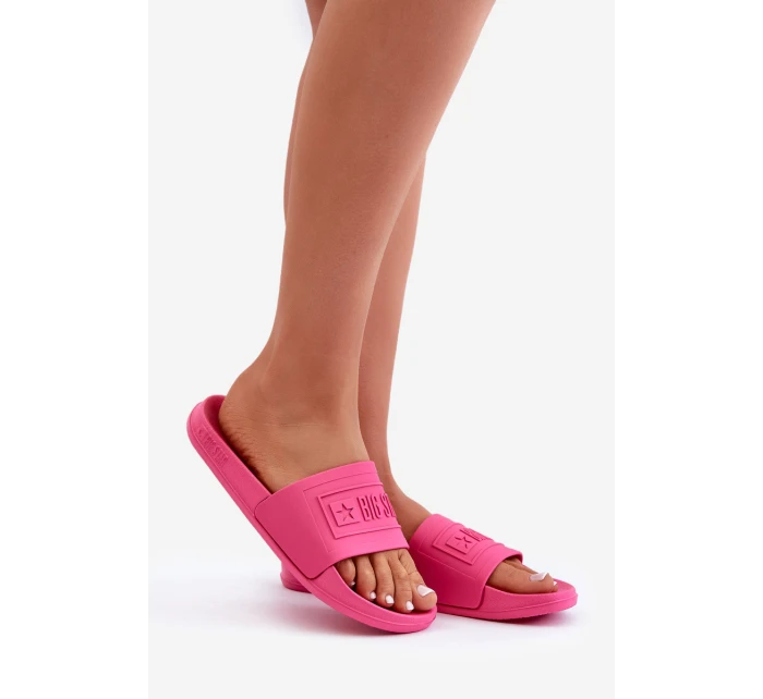 Lekkie Klapki Damskie Big Star OO274037 Fuksja