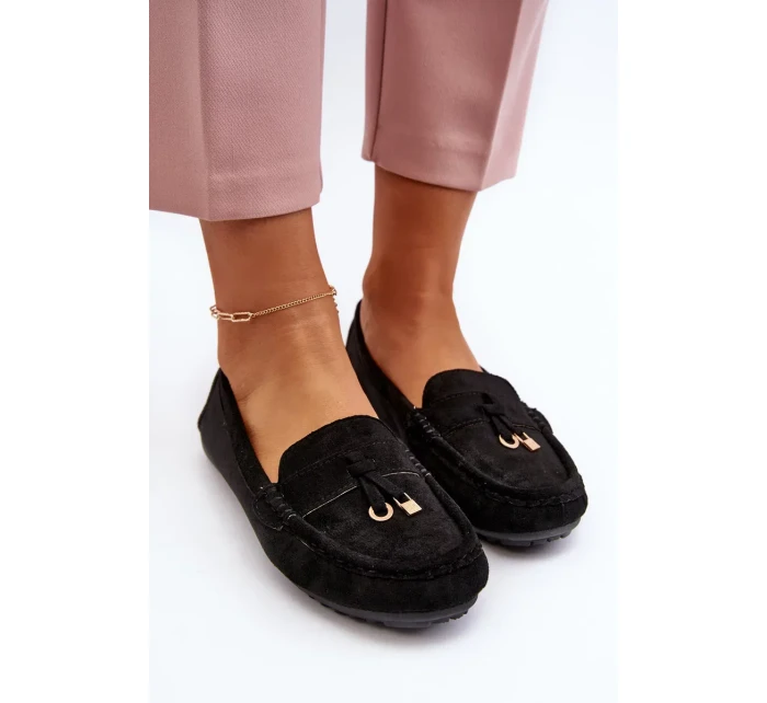 Dámské semišové klasické mokasíny černá Ontala Dámské semišové klasické mokasíny černá Ontala
