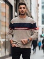 Pánsky hnedý sveter FashionStreet WX2243z