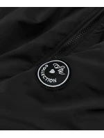 Černá dámská bunda s kožešinovou podšívkou model 21345464 - S'WEST