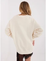 Bawełniana damska bluza basic Goodlookin ecru (A1047)