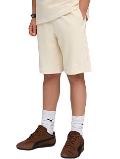Detské šortky Puma ESS Small No.1 Logo, béžové, 692974 87