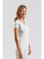 Fruit of the Loom Lady-Fit Iconic 150 T-shirt s výstrihom do V 16.1444 fuchsiová