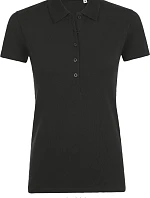 SOL'S Phoenix Women Dámske elastické polo tričko z piké 25.1709 čierne