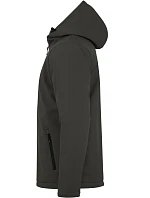 Padded Hooded Softshell Men Pánská zateplená softshellová bunda s kapucí model 22454907 dark grey - Clique Padded Hooded Softshell Men Pánská zateplená softshellová bunda s kapucí model 22454907 dark grey - Clique