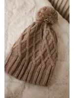 Milano fleecová čiapka K203 tmavo béžová