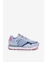 Zamszowe Lekkie Buty Sportowe Damskie Big Star RR274236 HI-POLY SYSTEM Niebieskie