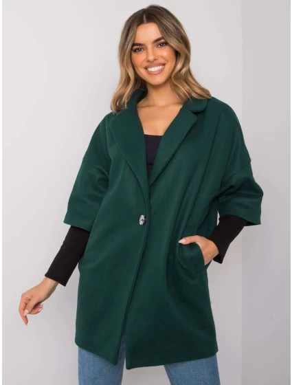 Dámsky kabát CHA PL 0409.30x tmavo zelený Dámsky kabát CHA PL 0409.30x tmavo zelený