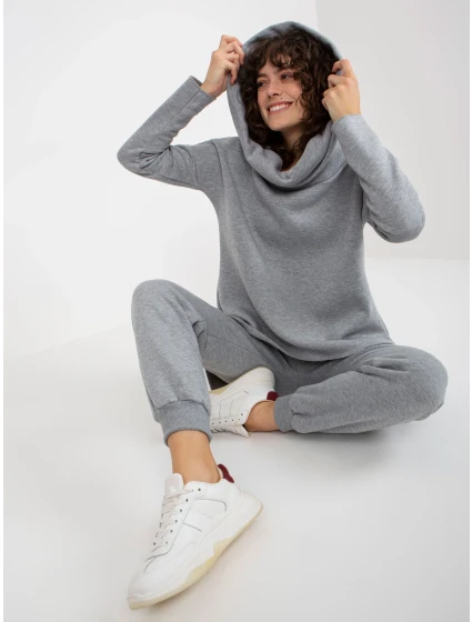 Dámská souprava EM KMPL model 18055686 šedá - FPrice Dámská souprava EM KMPL model 18055686 šedá - FPrice