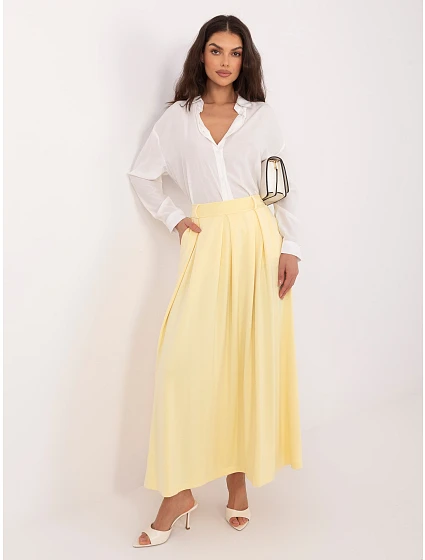 Spódnica RV SD model 22047018 jasny żółty - FPrice Spódnica RV SD model 22047018 jasny żółty - FPrice