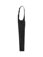 Priemyselné pracovné nohavice Dungaree Overall so šnúrkou unisex čierne Priemyselné pracovné nohavice Dungaree Overall so šnúrkou unisex čierne