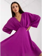 Tmavo fialové mini šaty 119818.19 - FPrice