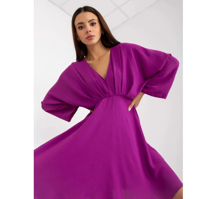 Tmavo fialové mini šaty 119818.19 - FPrice