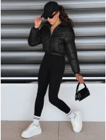Dámská krátká zimní bunda s kapucí černá Dstreet model 21994206 - FashionStreet