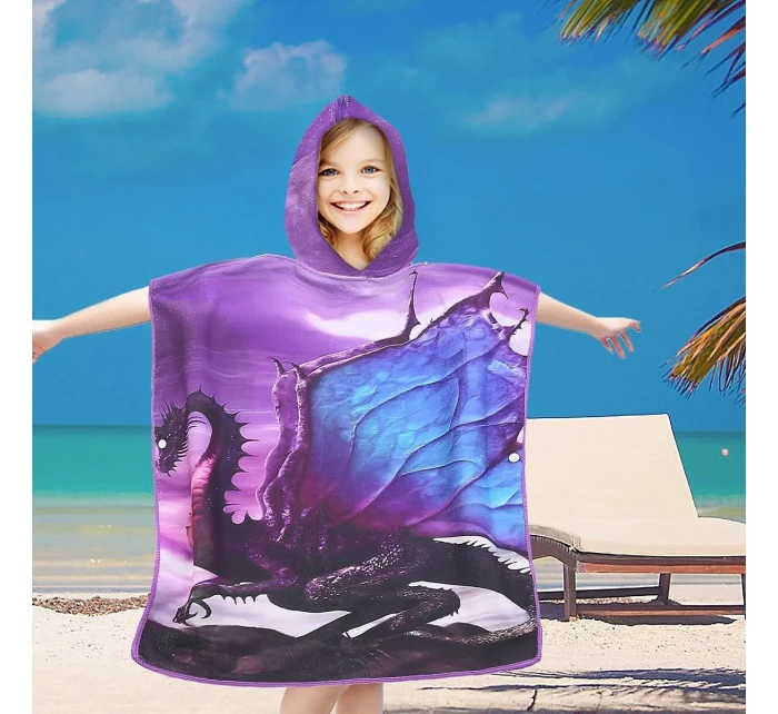 PončoBavlnené svetové detské plážové pončo s kapucňou 60x60 PončoBavlnené svetové detské plážové pončo s kapucňou 60x60