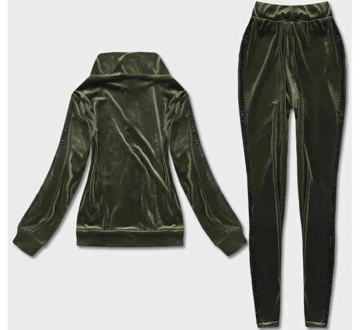 Zelený komplet mikina a legíny model 17848996 - LUNA & MIELE