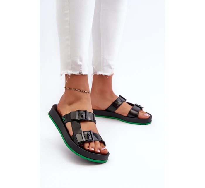 Dámské Sandály Na Ploché Podrážce model 21661889 Černé - Zaxy