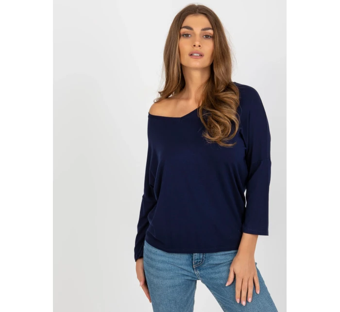 Bluzka RV BZ model 18510331 granatowy - FPrice Bluzka RV BZ model 18510331 granatowy - FPrice