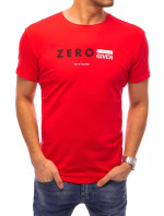 Červené pánske tričko Dstreet RX4742 s potlačou