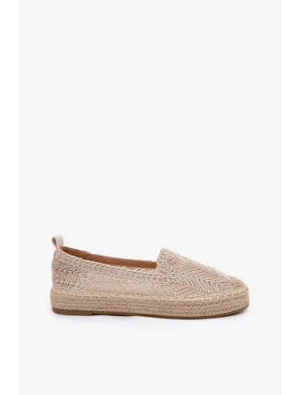 Dámske espadrilky na platforme Vinceza - béžové