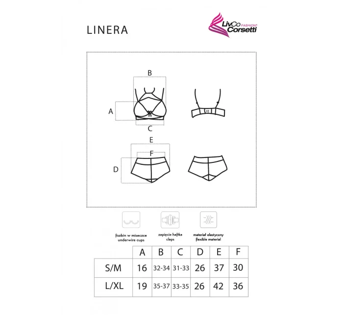 Krásny set Linera - LivCo Corsetti