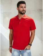 FashionStreet pánska červená polokošeľa PX0515