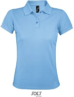 SOL'S Prime Women Dámske piqué polo z hustej bavlny 25.0573 nebovo modré