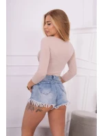 Body s potlačou pištole béžovej