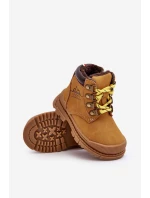 Dziecięce Ocieplane Botki Trapery Camel Walter Dziecięce Ocieplane Botki Trapery Camel Walter