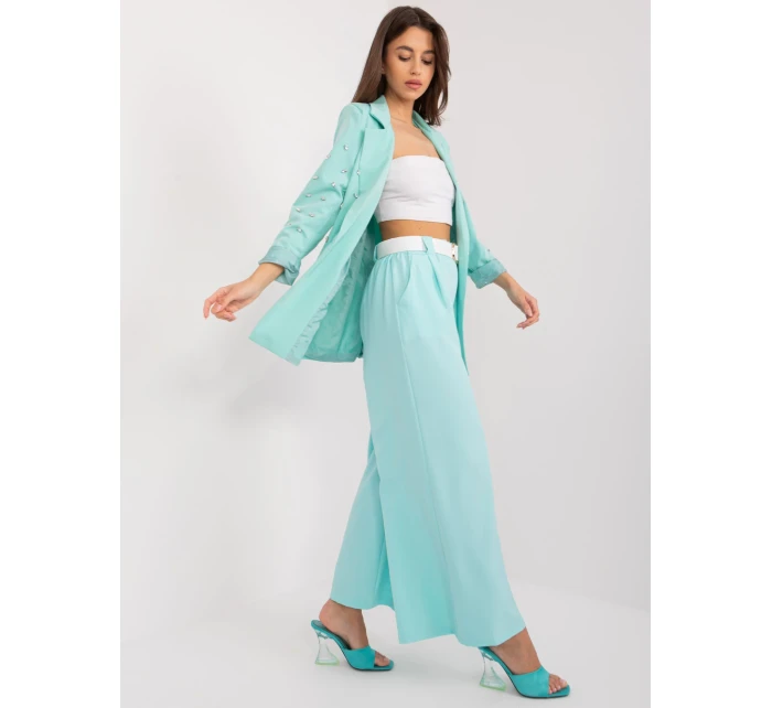 Spodnie DHJ SP model 19760102 mietowy - FPrice Spodnie DHJ SP model 19760102 mietowy - FPrice