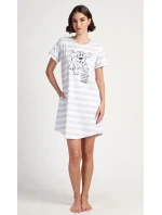 Dámske domáce šaty s krátkymi rukávmi Sarah